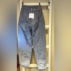 LZLRUN Grey Reflective Pants, Size L